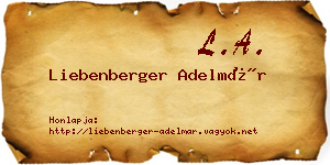 Liebenberger Adelmár névjegykártya